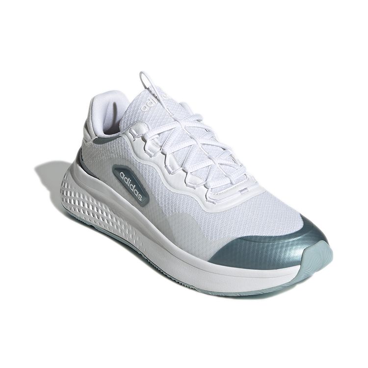 Adidas Neo Primrose Sleek Round Toe Lace-Up Slip-Resistant Durable Low-Top Casual Running Shoes Women sneaker White Blue GY5045