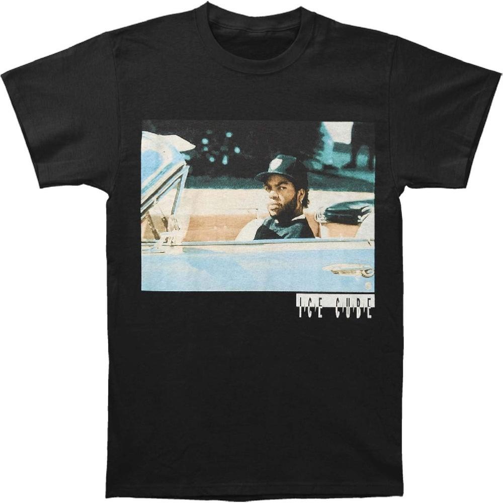 

Мужская футболка Ice Cube В машине Маленькая Черная S чёрный