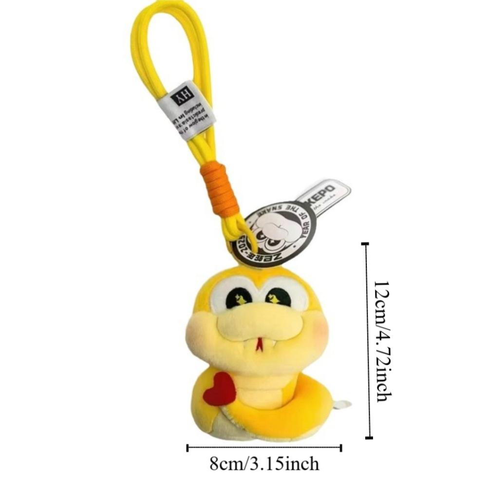 Blessing Zodiac Snake Pendant Plush Snake Year Dolls New Year Keychain Chinese Lunar New Year