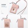 Portable Reel Strap Badge Holder with Lanyard Male Wallet Neck Strap Card Holder  Male
