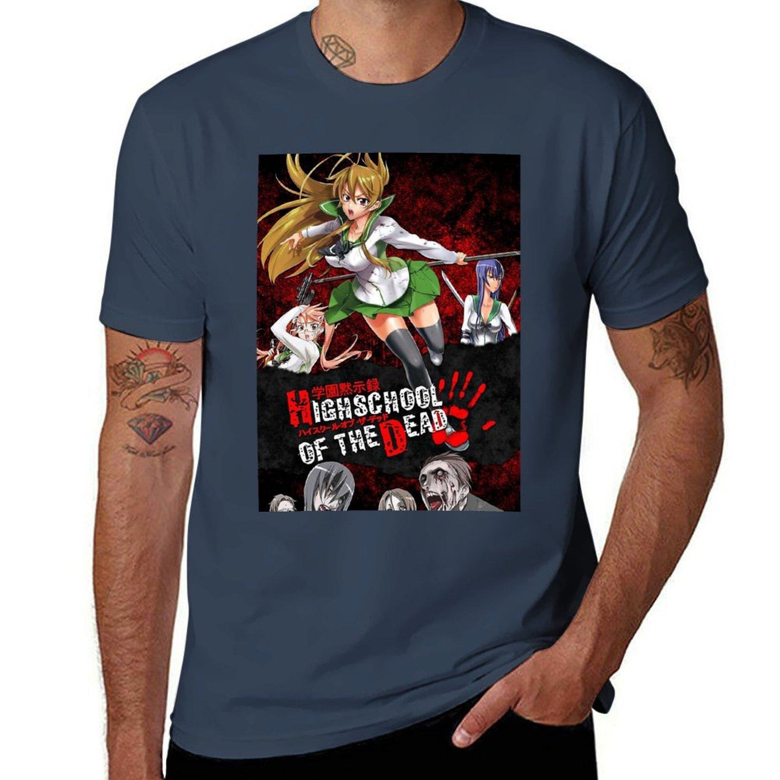 High School of the Dead TShirt Basic Lightweight Short Sleeve Tee S