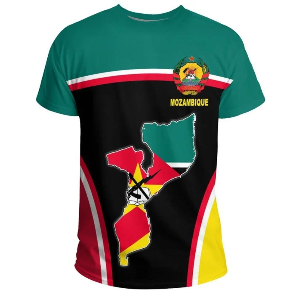 

Mozambique Pattern T-shirt Men 3D Printed Summer Street Casual Oversized T Shirt Cool Tops Short Sleeved Round Neck Tee Shirt 6XL сірий колір