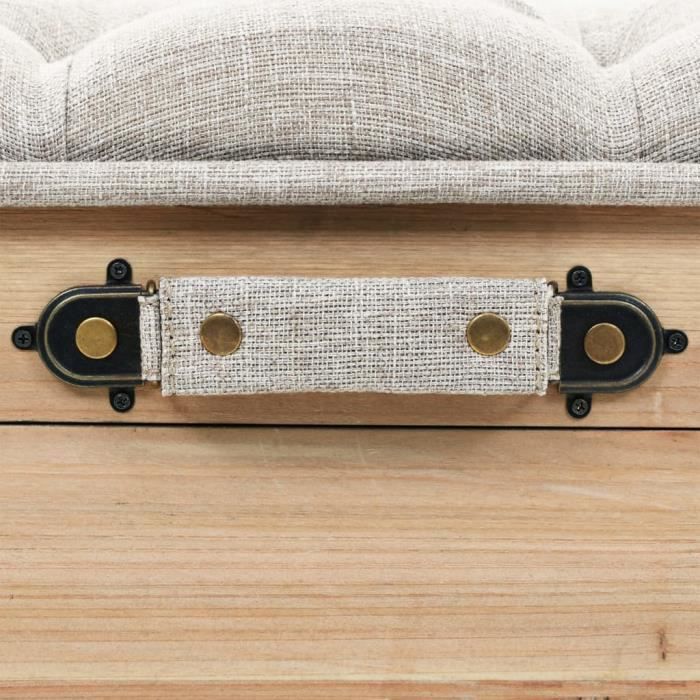 VidaXL Banc de rangement 110 cm Bois de sapin massif