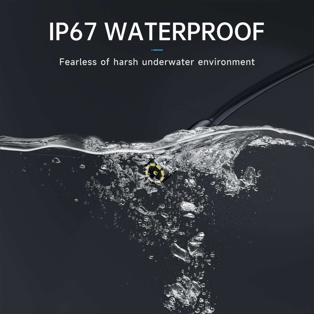 Dual Objektiv Borescope Endoskop Kamera mit Licht 1080P Kanalisation Kamera mit 4,3 Zoll LCD Bildschirm