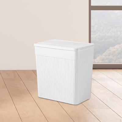 Lid Trash Can Rubbish Bin Compact Waste Container for Kitchen Office Bedroom