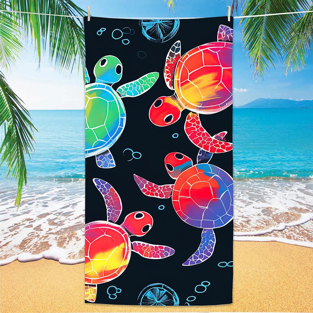 Popular Beach Towels Summer Microfiber Bath Towels Oversized