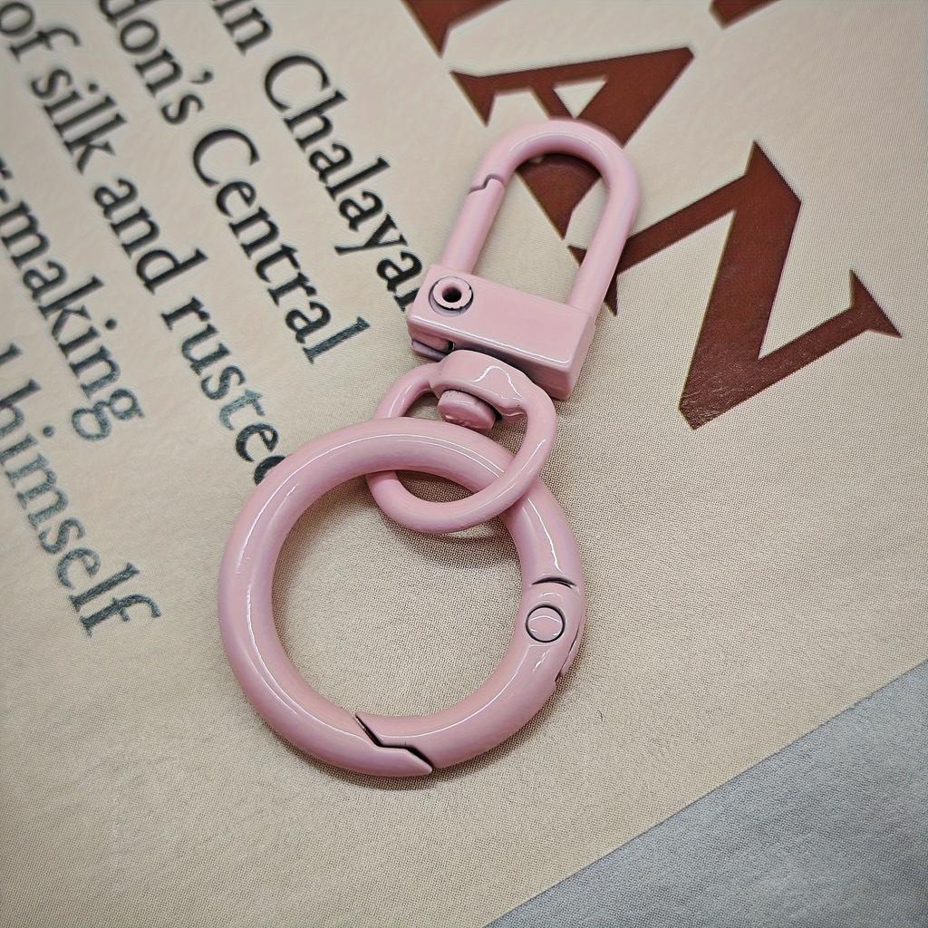 Handmade DIY Jewelry Making Keychain Hanging Ring Colorful Spring Buckle Candy Color Doll Bag Buckle Universal Buckle