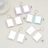 Waterproof PVC 2Inch Photo Album Holder with Keychain 20Photos Pocket Tear Resistant Construction for Protecting Memory