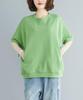 Short Cut and Summer Office Popular Short Sleeve Dry Loose Birthday Large Size That Does Not Get Summer [Luxe Relax] Sweatshirt, Sleeve, Women's