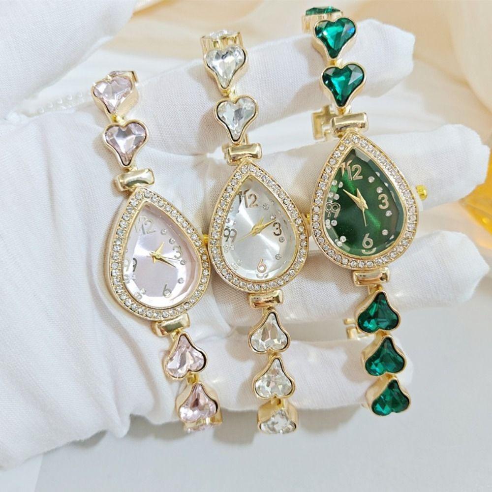 Fashion Accessory Heart Bracelet Watch Alloy Women's Quartz Watch Heart Wristwatch Casual Occasion