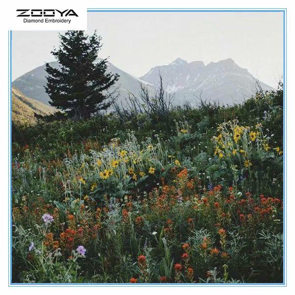 

ЗООЯ DIY 5D Алмазная картина Пейзаж Вышивка Крестом Мозаика Горный хрусталь Домашний декор