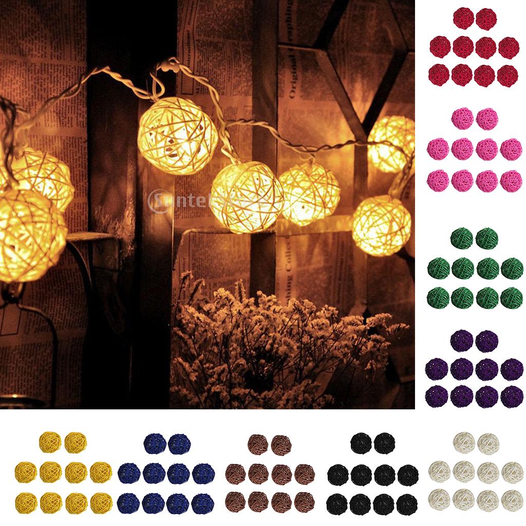 10x Weide Rattan Kugel Ranke Kugel Party Dekorationen Basteln Geschenke