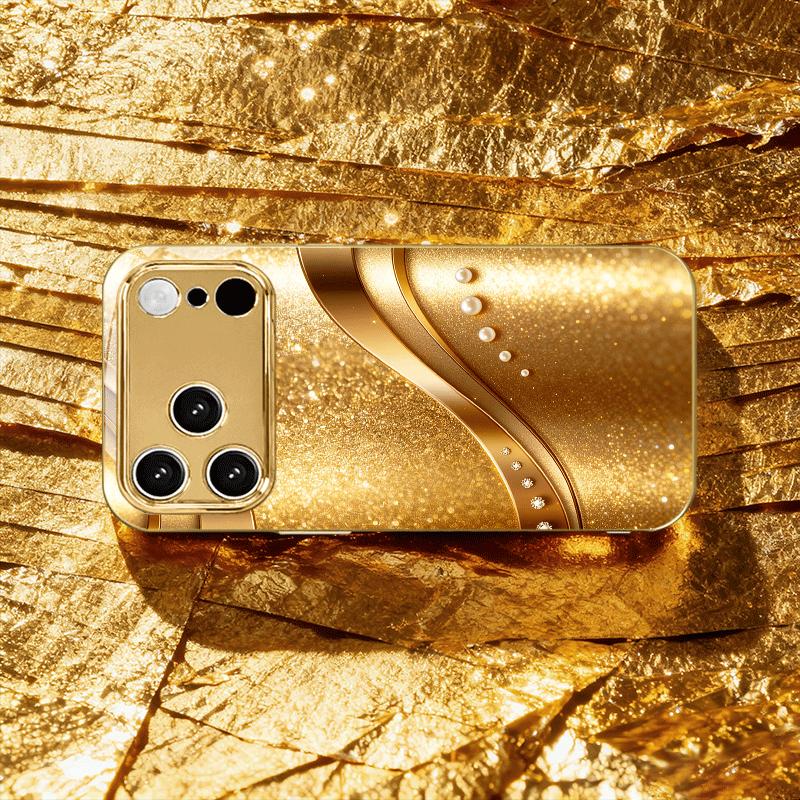 Wunderschönes Modisches Glänzendes Luxuriöses High-End Handyhülle Galvanisierte Glas HandyHülle für iPhone 17161514131211pm Pro Plus