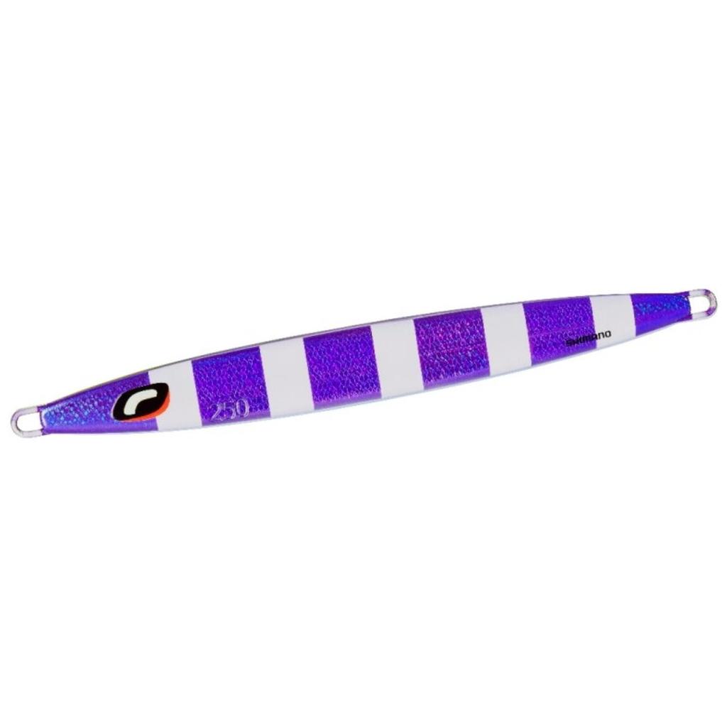 SHIMANO Offshore Jig Ocea Long Weber 250g 022 S Purple Silver Zebra Glow JV-L25U
