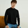 Fall and Winter Semi-turtleneck Sweater Men's Pullover Loose Solid Color Handsome Knit Sweater Fashion Versatile Bottoming Wool Sweater Long-sleeved