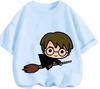 Youth Street Trend Harry Potter Tee Summer Soft Casual Round Neck Short Sleeve Children Clothing