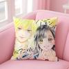 Anime H-Honey L-Lemon Soda Pillow Case Pattern Printing Pillowcase Living Room Sofa Cushion Cover Bedroom Room Decor