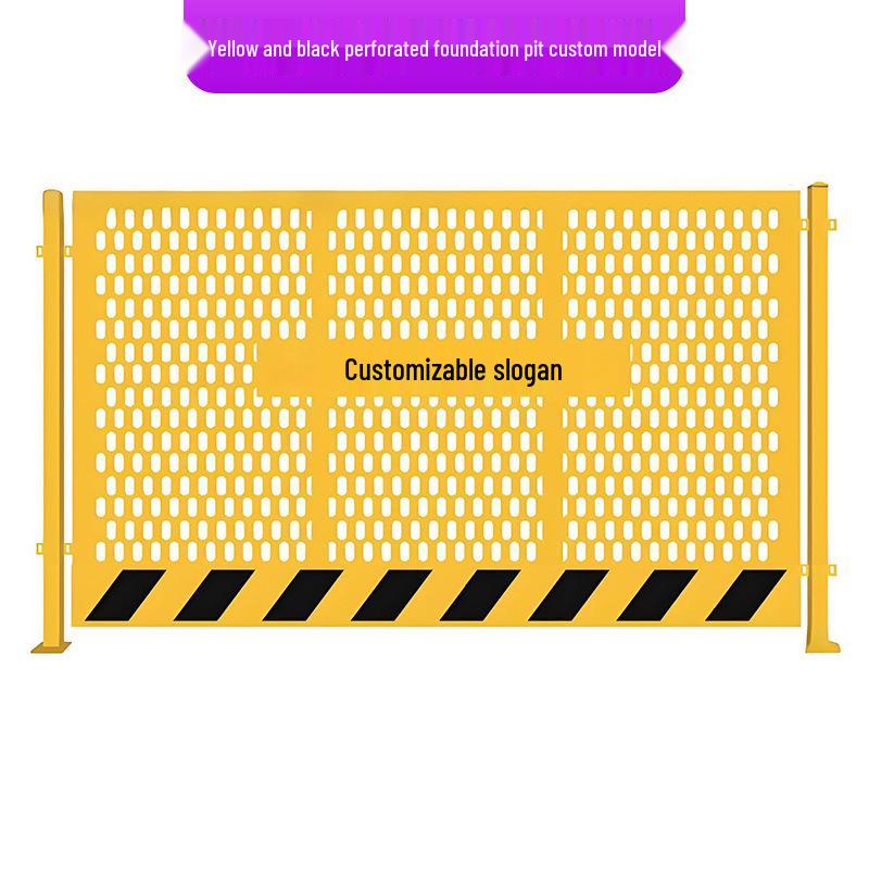 Portable Construction Site Pit Protection and Warning Fence