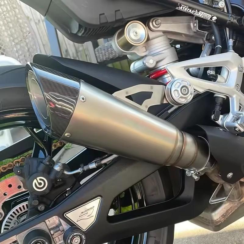 For BMW S1000RR S1000R M1000R M1000RR 2019-2024 M1000 S1000 R RR Motorcycle Exhaust Pipe 61MM Slip-On Muffler Tips Link Pipe