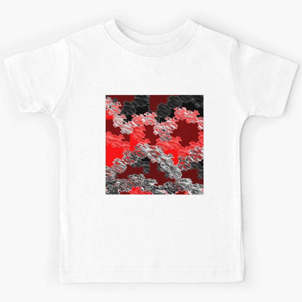 Red, black and grey Kids T-Shirt 140