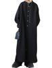 Antiqua Waffle Fabric Shirt Plus Size Black Women's Dress, PK-01359, (L-XXL), 05,