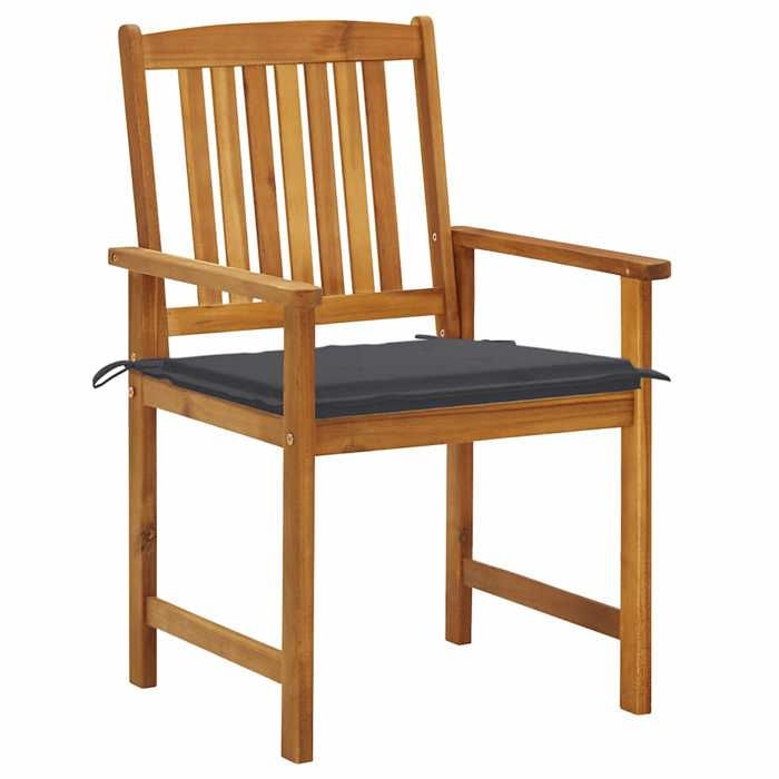 Maison Exclusive - Chaises de jardin avec coussins lot de 8 Bois d'acacia solide