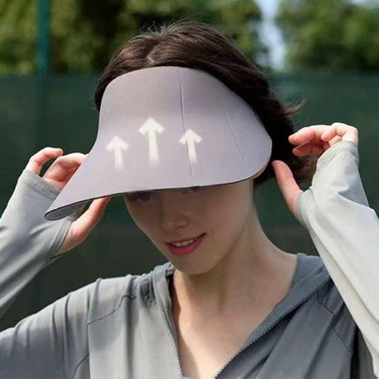 Empty Top Sun Hat Double-Sided Wearable Design Seamless Fit Cycling Hat Boneless Seam
