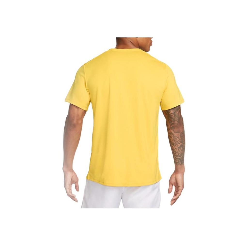 Nike Dri-FIT UV Miler Solid Color Quick-Dry Running Sports Casual Comfortable Lightweight Versatile Short Sleeve T-Shirt Men Tops DV9316-709