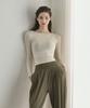 Debiweeo Lolly Spinback Long Sleeve Devi-T0082-Oatmeal
