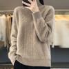 Collapsy Thickened Half-turtleneck Cardigan for Women's Autumn and Winter New Skin-friendly and Warm Sweater Loose and Versatile Base Shirt