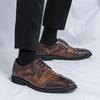 Übergröße 48 Herren formelle Kleidung Business Casual Schuhe Mode Hochzeitsschuhe Büro Brogue gravierte Herrenschuhe