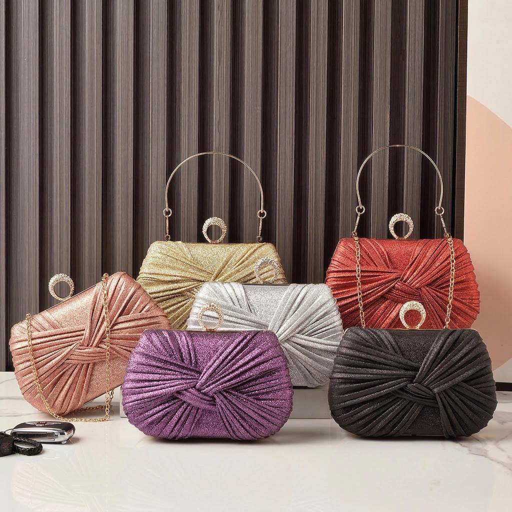 Designer Bags Woman Luxury 2026 Purses for Woman Evening Crossbody Shoulder Handbags Wedding Party Bags Golden New Small Clutch