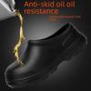 Breathable Waterproof Kitchen Shoes - Comfortable Oil-Proof Work Shoes for Men & Women, Black