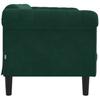 Sofa Dwuosobowa, Ciemnozielona, Aksamit