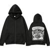 Felpe con Cappuccio & Felpe Unisex Nuova Moda Casual Stampa Lettere Felpa con Zip per Adulti