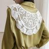 Fashion White Lace Fake Collar Shawl Wrap False Collars Female Necklace Small Scarf Shawl Detachable Collars Decor Wraps