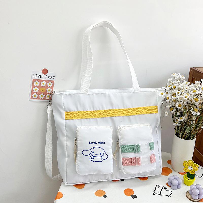 

Нейлоновая ткань студенческая новая женская сумка милая сумка через плечо сумка-мессенджер белый