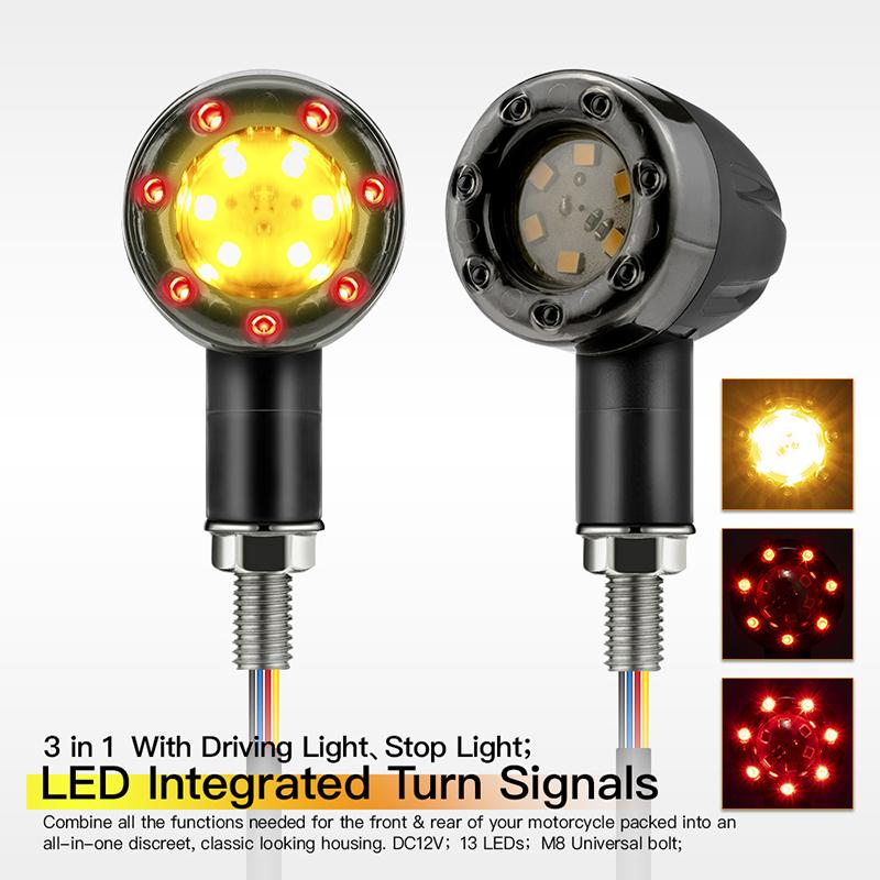 Motorcycle Tuning Turn Signal Lights Harley Led Lights Turn Signal Bullets