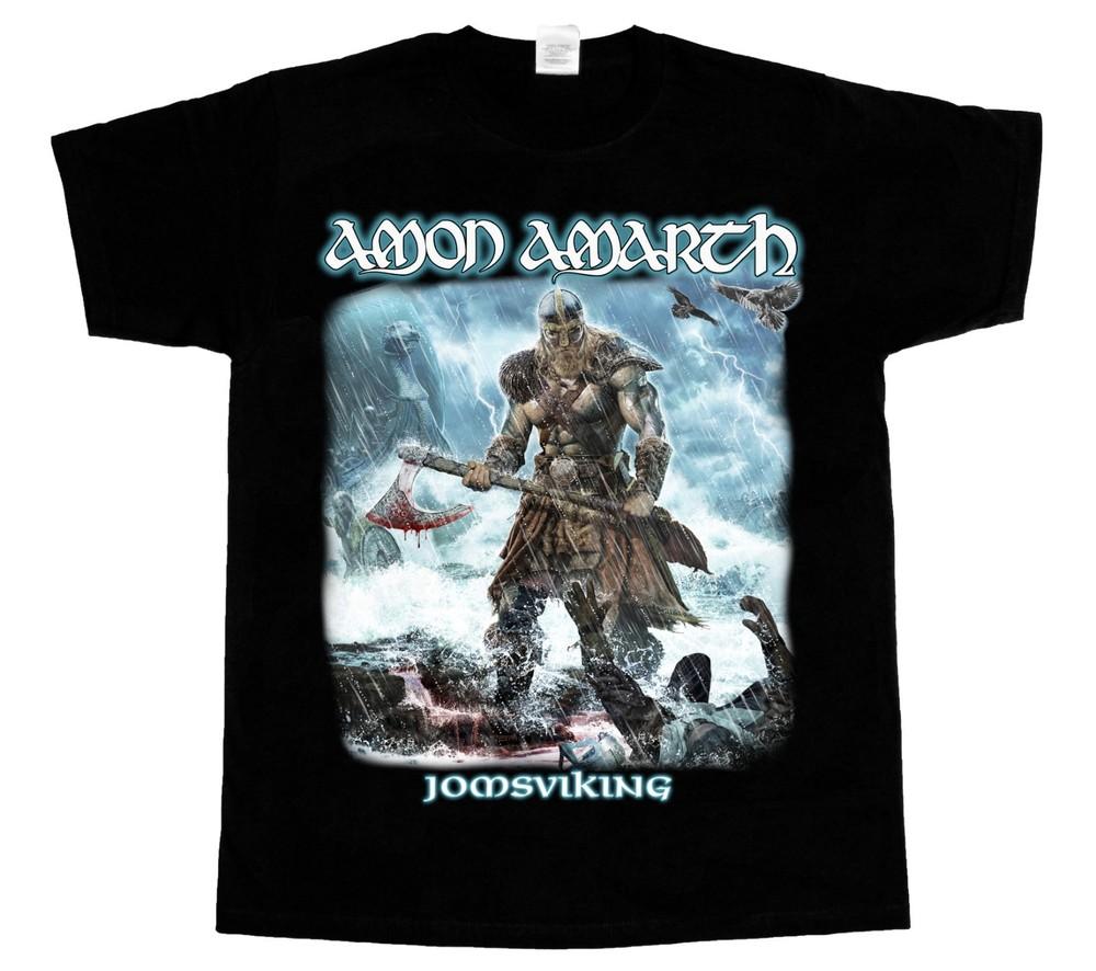 Amon amarth jomsviking new black shortlong sleeve tshirt 3xl 4xl 5xl M