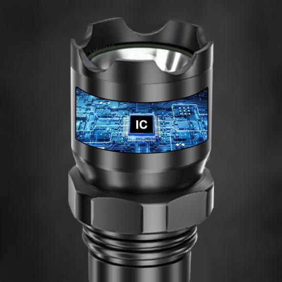LED High Zoomable Lumens Super Bright Flashlight Tactical Torchlight