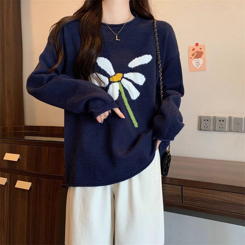 Sweater for Women Winter Thickened Pullover Warm Knitted Stretchy Long Sleeve Oversize Jumper Tops