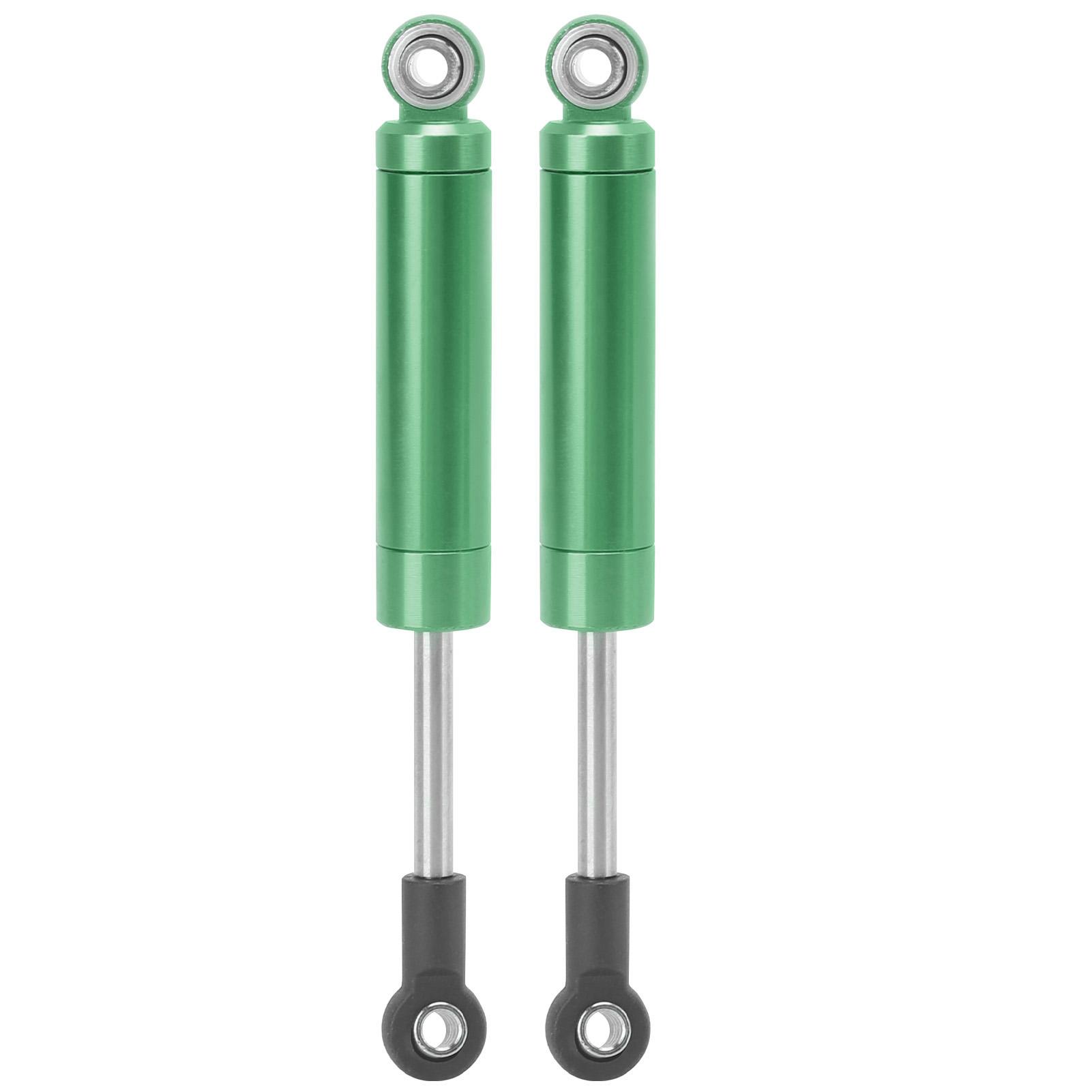

2Pcs RC 92mm Aluminum Shocks Absorber Internal Spring Dampers for TRAXXAS SLASH 2WD RC CarGold Green зелений