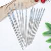 5 pairs Reusable Sushi Chopstick Stainless Steel Metal Chop Sticks  for Cooking Eating