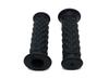 Beatus Diamond Pattern Motorcycle Handlebar Universal Left and Right Set Type Grips, 22.2mm, Grips, (Black, 2, Non-Penetrating)