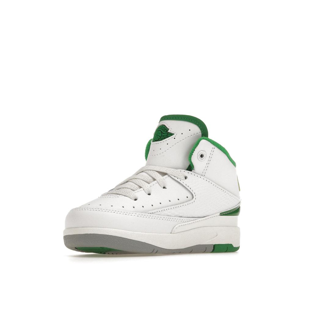 Air Jordan 2 Retro TD Lucky Green Baby Sneakers White Sail Light-Steel-Grey DQ8563-103