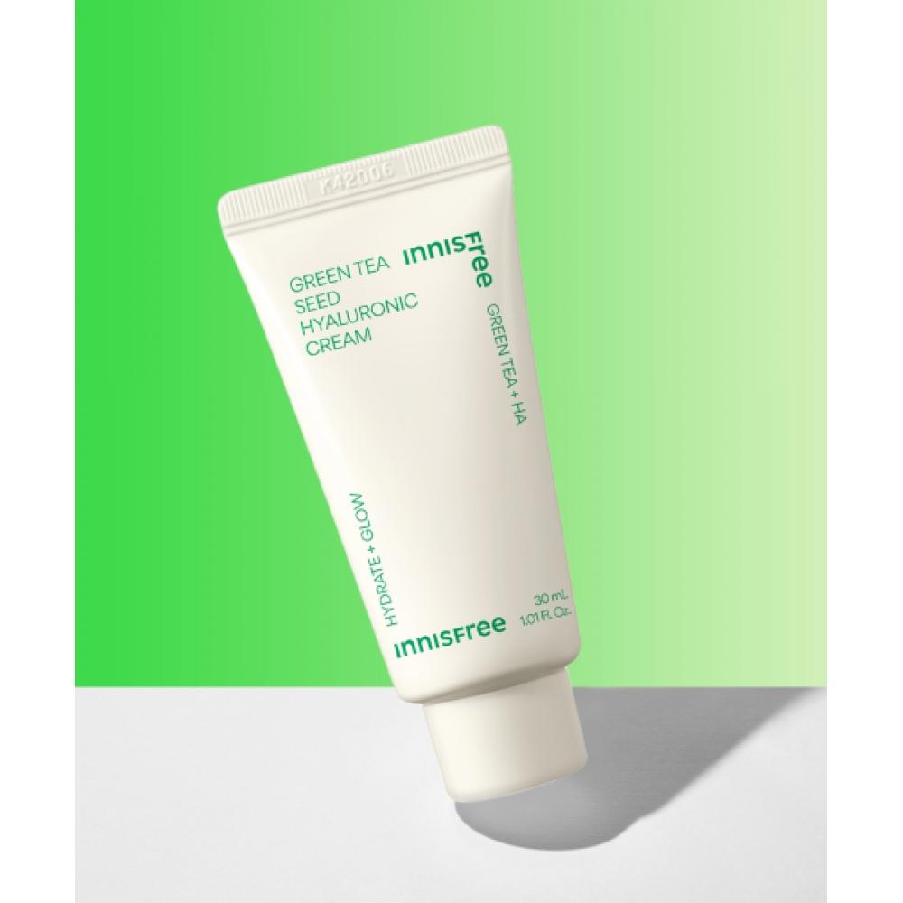 Innisfree  Small Dose  Green Tea Seed Hyaluronic Acid Cream 30ml FREE