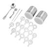 Coffee Decorating Stencils Coffee Carving Pen Set Stainless Steel Portable Latte Art Pen Coffee