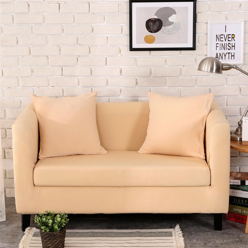 Milk Silk Elastic Sofa Cover Universal Full Cover Anti Cat Scratch All Season Lazy One Piece