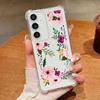 For Samsung S25 Ultra S24 FE S23 A56 A36 A16 A15 A55 A35 Case Shell Floral Pattern Clear Soft Silicone Lens Protection Shockproof Slim Phone Cover