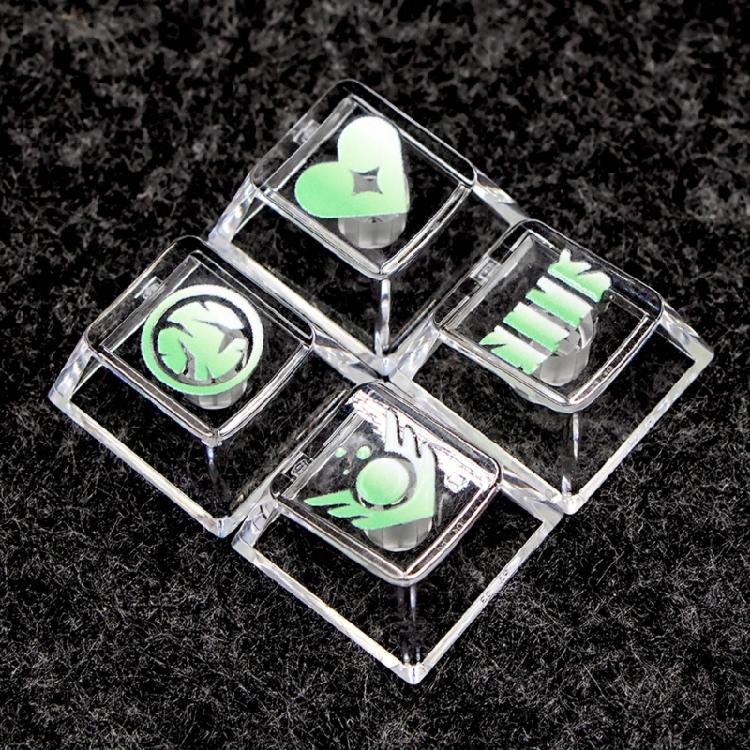 High Translucent Keycaps Enhances Backlits Illumination Effects and Long Time Use for Mechanical Keyboards